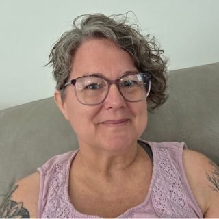Lynette Kosar, designer and educator at Lavender Cup Cottage Mosaic Crochet